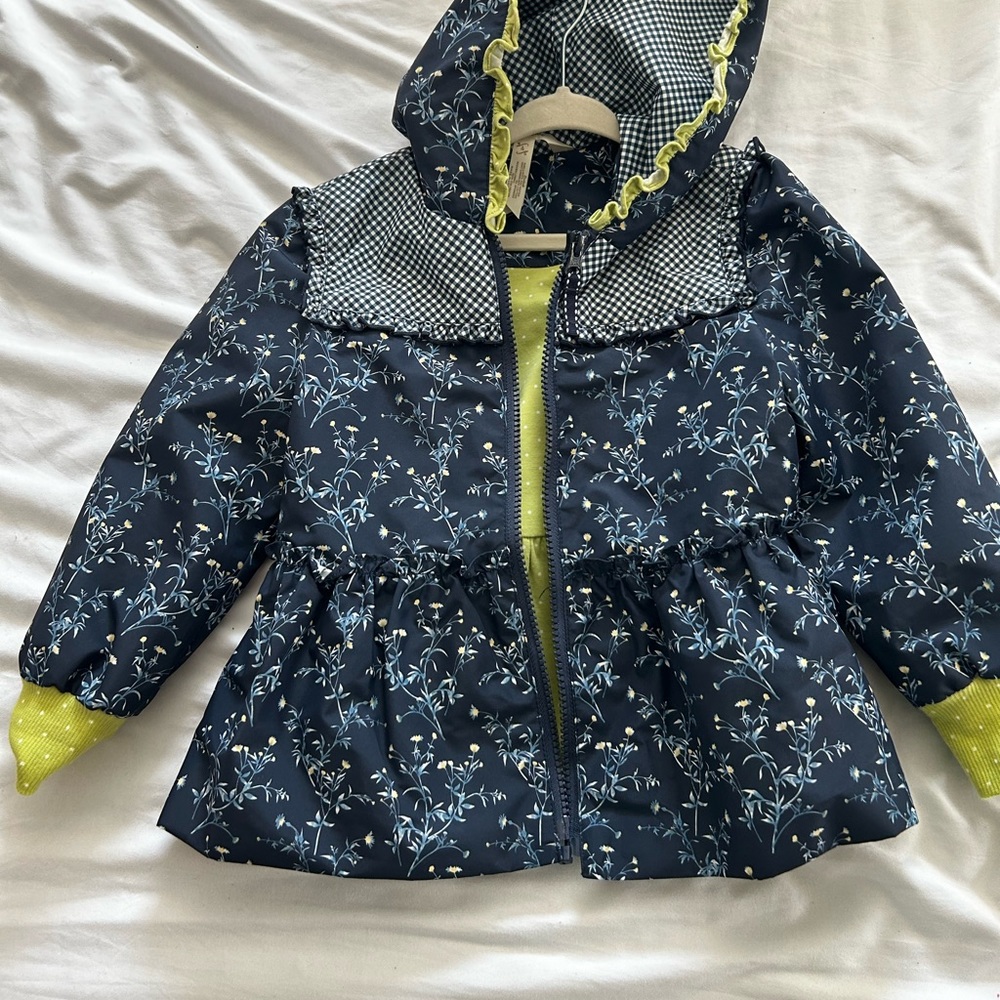 Matilda Jane Rain Coat, Blue Plaid